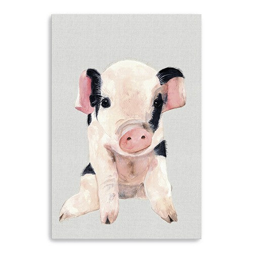 Cute Pink Piglet Unframed Print Wall Art