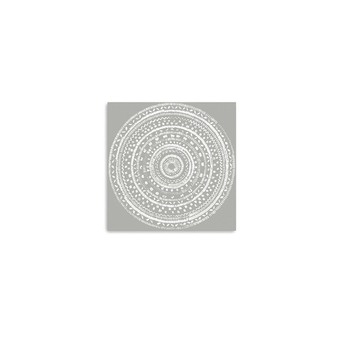 Boho White Mandala Unframed Print Wall Art