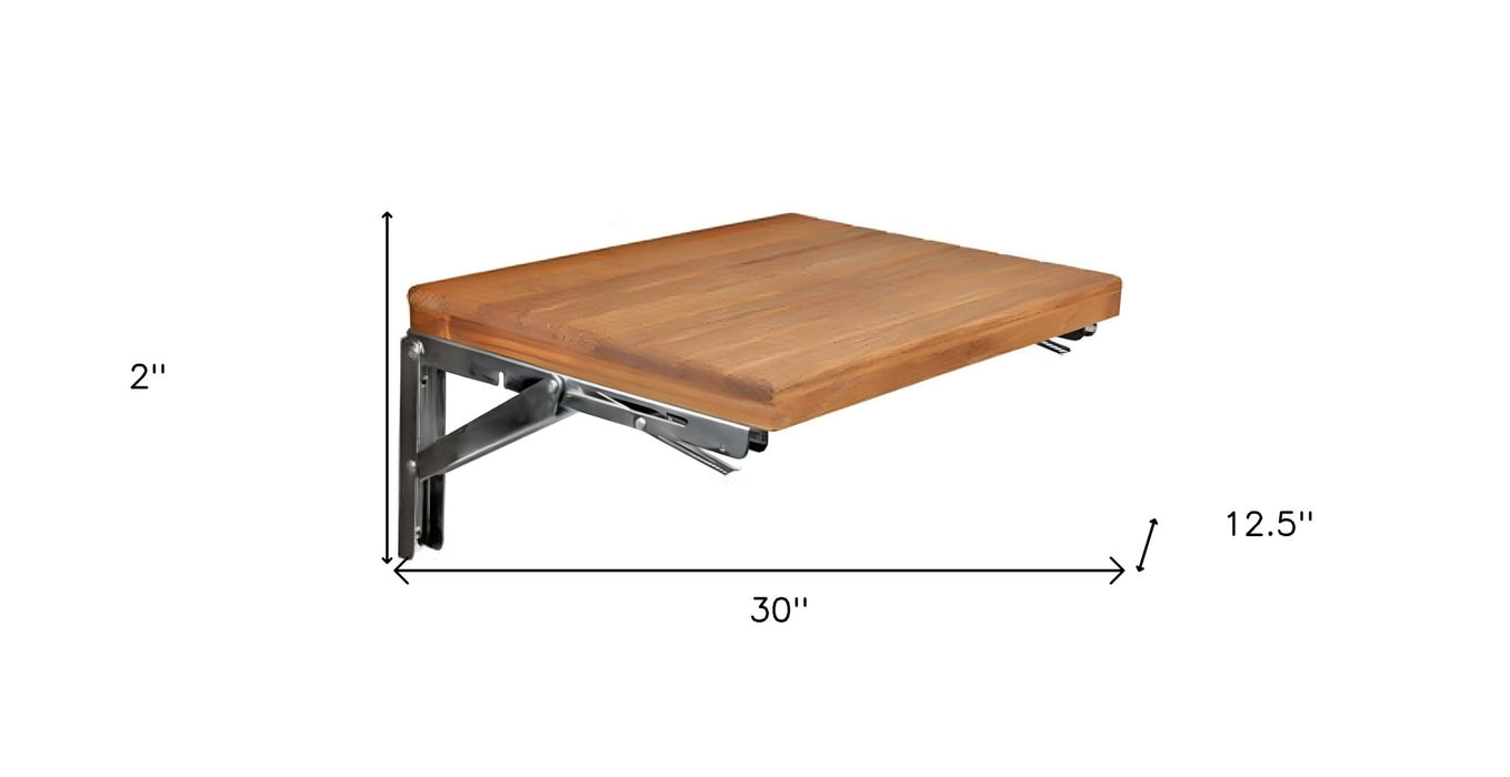 30" Premium Wall Mount Teak Shower Bench