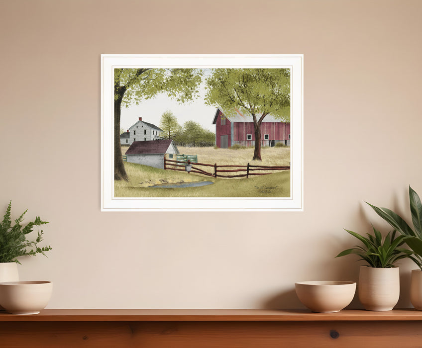 The Old Spring House 3 White Framed Print Wall Art