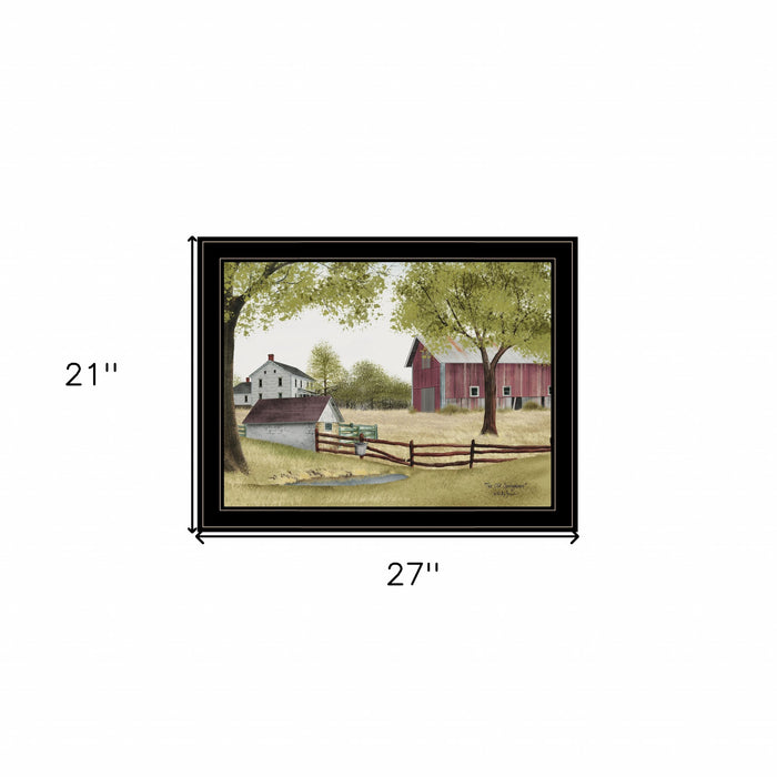 The Old Spring House 4 Black Framed Print Wall Art