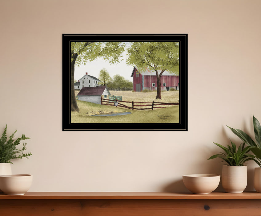 The Old Spring House 4 Black Framed Print Wall Art