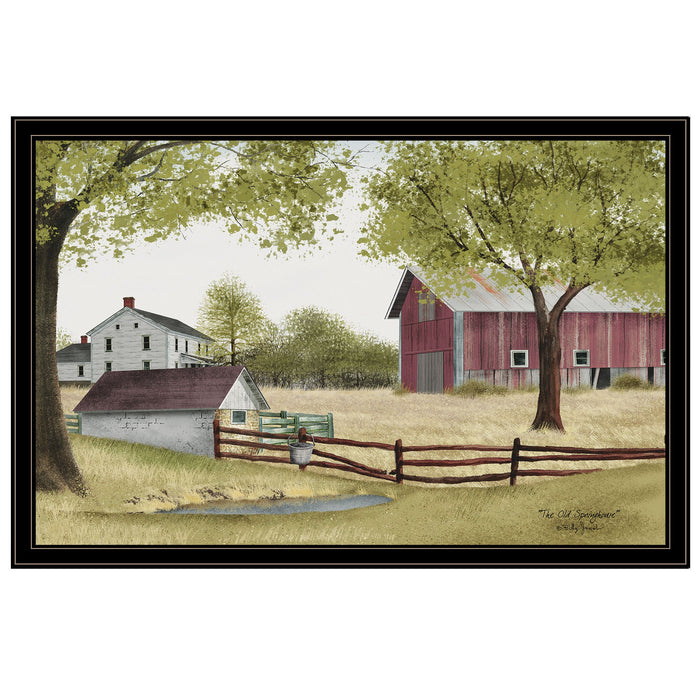 The Old Spring House 6 Black Framed Print Wall Art