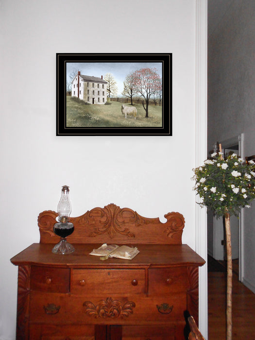 Spring at White House Farm 2 Black Framed Print Wall Art