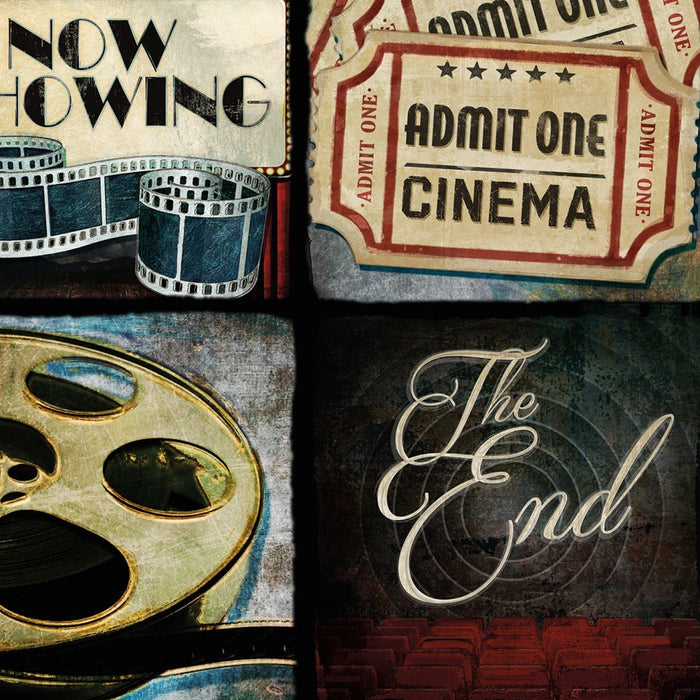 At The Movies 1 Black Framed Print Wall Art