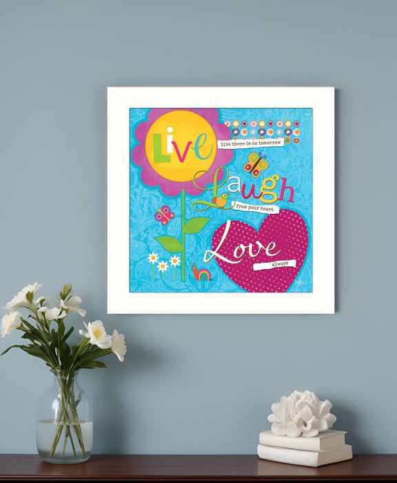 Love Always White Framed Print Wall Art