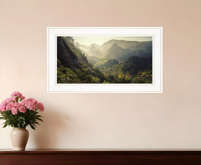 Land of the Hobbits Martin Podt Ready to Hang Framed Print White Frame White Framed Print Wall Art