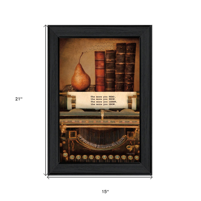 Read Know Learn Grow 2 Black Framed Print Wall Art