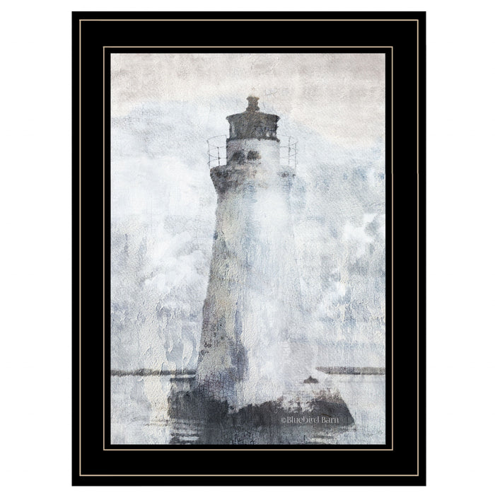 Lighthouse 2 Black Framed Print Wall Art