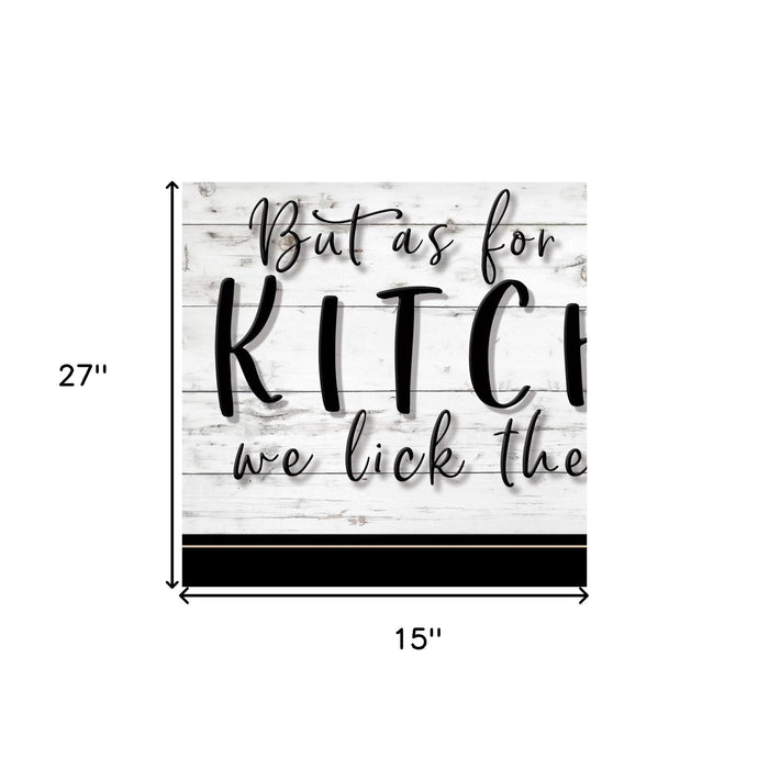 We lick the Spoon 2 Black Framed Print Kitchen Wall Art