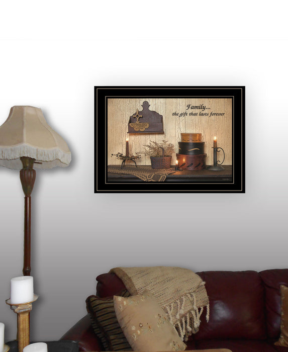 Forever Family 5 Black Framed Print Wall Art