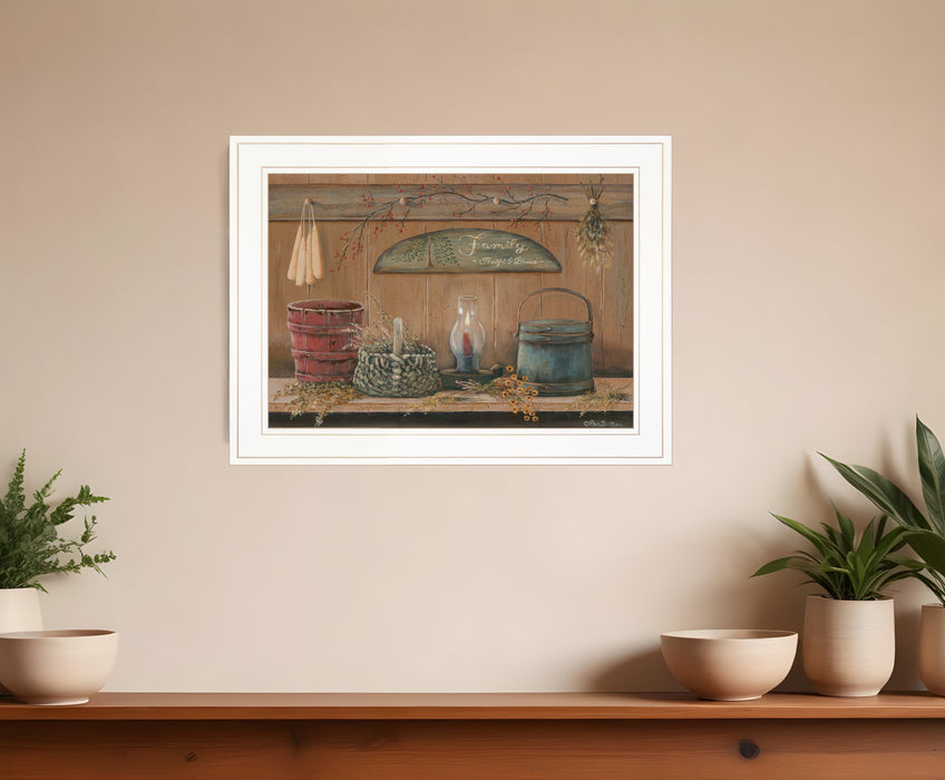 Treasures on the Shelf I 2 White Framed Print Wall Art