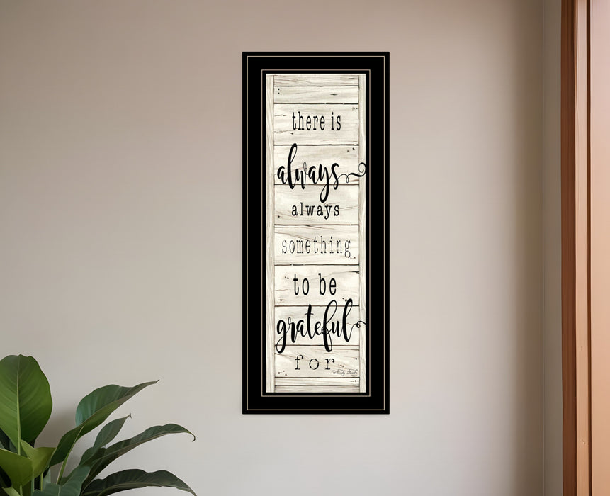 Be Grateful Collection 2 Black Framed Print Wall Art