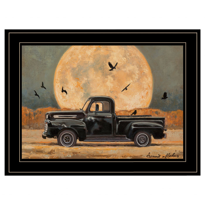 Harvest Moon 4 Black Framed Print Kitchen Wall Art