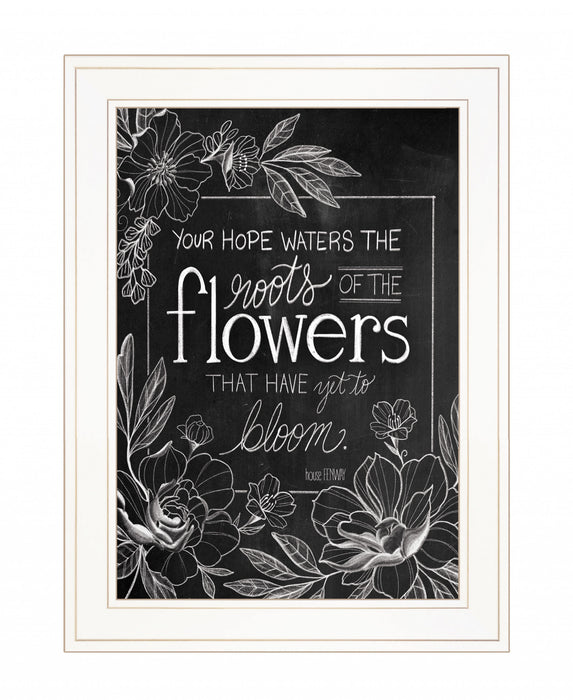 Yet to Bloom 3 White Framed Print Wall Art