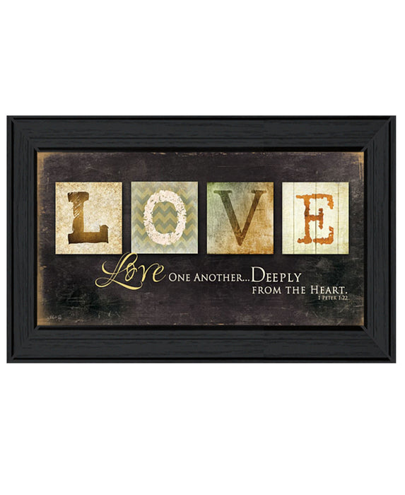 Love One Another 1 White Framed Print Wall Art