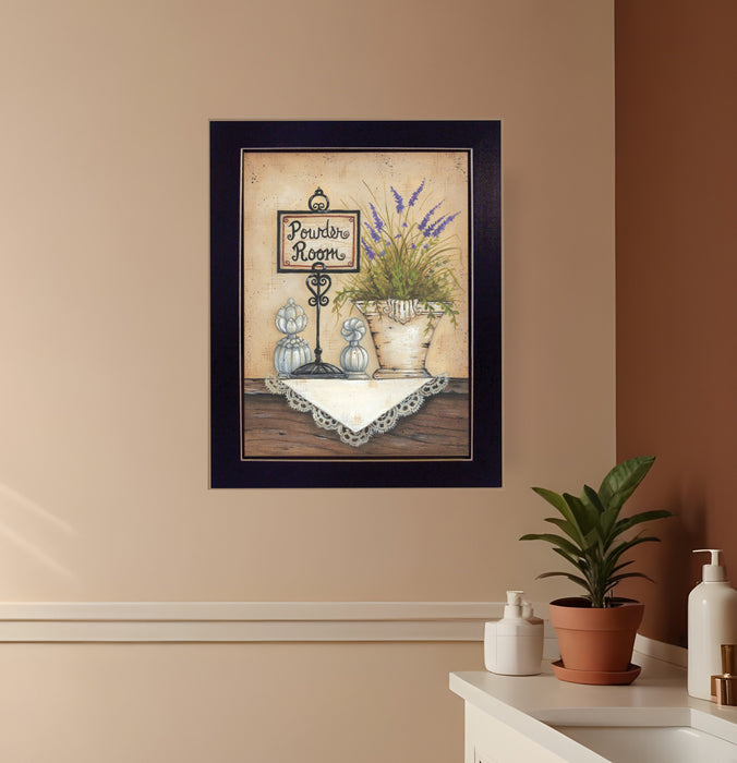 Powder Room 4 Black Framed Print Wall Art