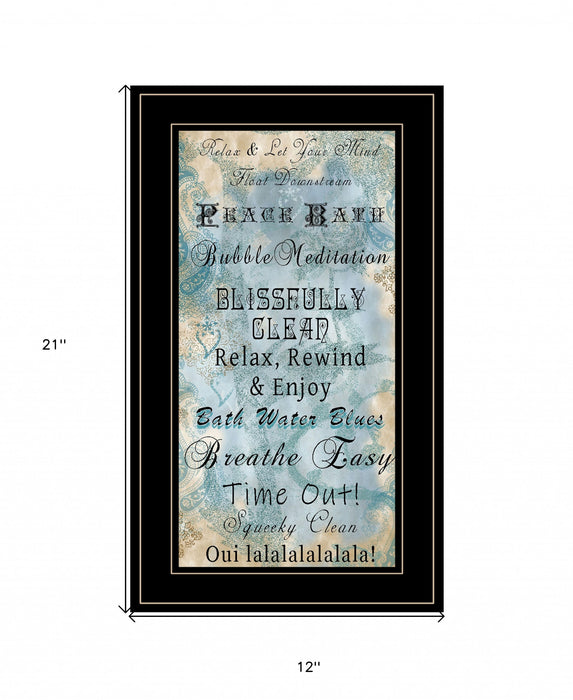 Paris Bath 2 Black Framed Print Bathroom Wall Art