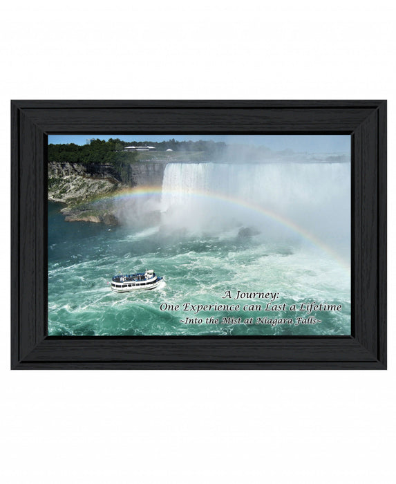 Into the Mist Black Picture Frame Print Wall Art