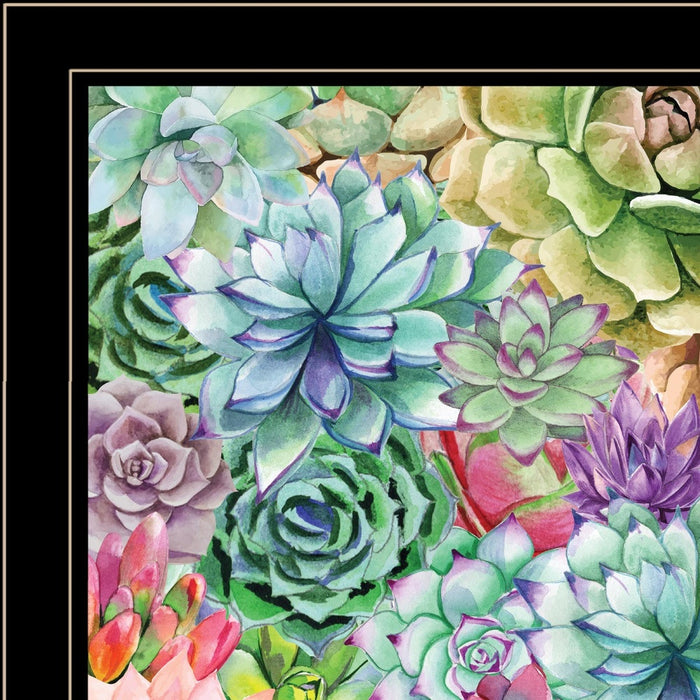 Succulents Paradise 2 White Framed Print Wall Art