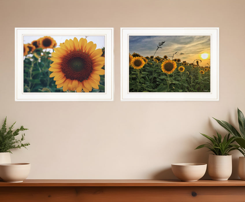 Set Of Two Midwest Living 1 White Framed Print Wall Art