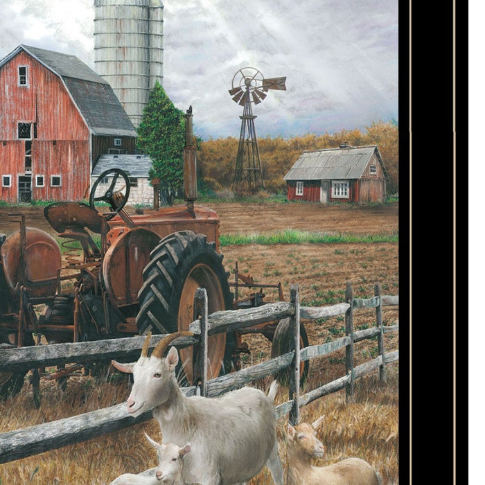 Set Of Two Farm Life Black Framed Print Wall Art