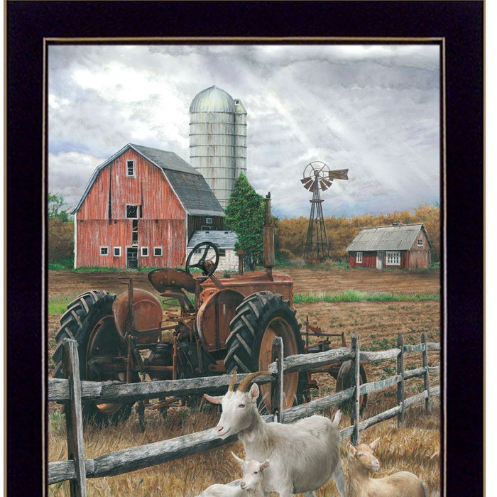 Set Of Two Farm Life Black Framed Print Wall Art