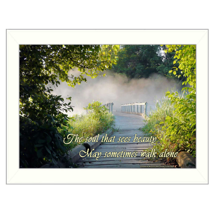 Beauty 2 White Framed Print Wall Art