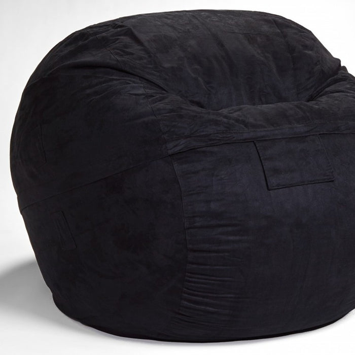 Classic Cozy Dark Gray Bean Bag Chair