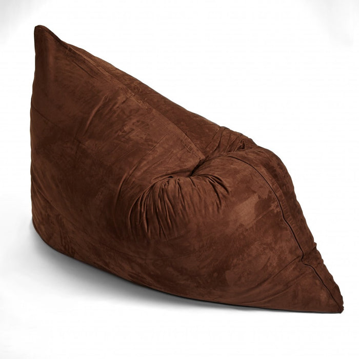 78" x 58" Brown Sofa Sack Bean Bag Lounger