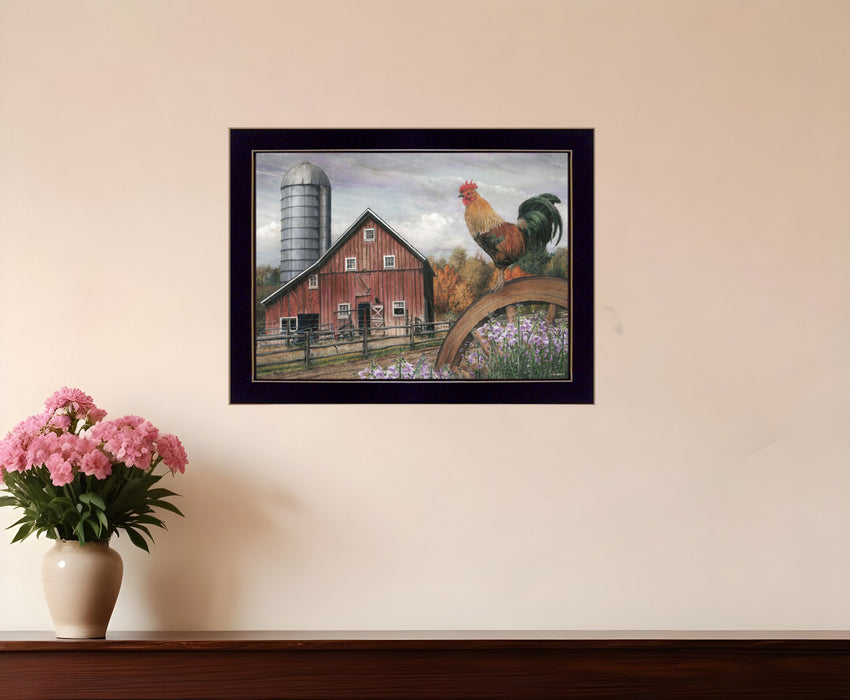 Good Morning Vermont 1 Black Framed Print Wall Art