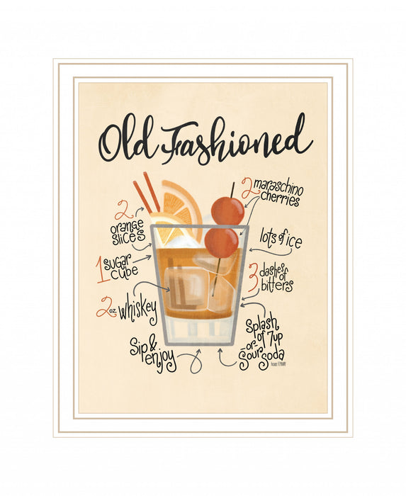 Old Fashioned 2 White Framed Print Wall Art