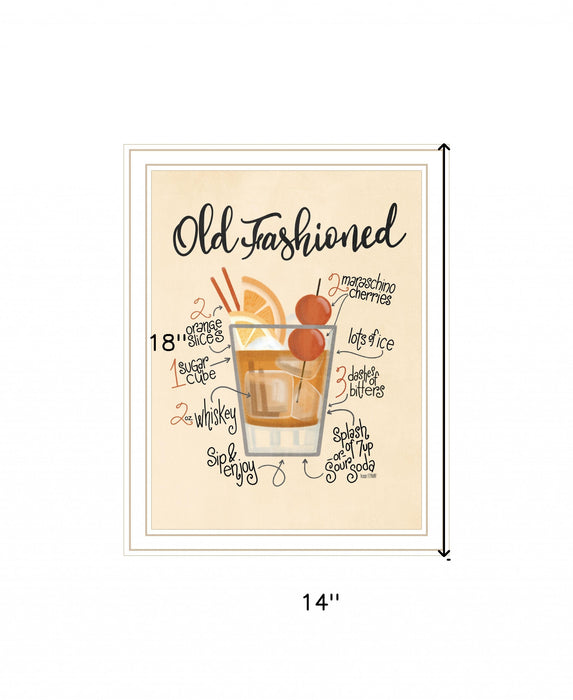 Old Fashioned 2 White Framed Print Wall Art