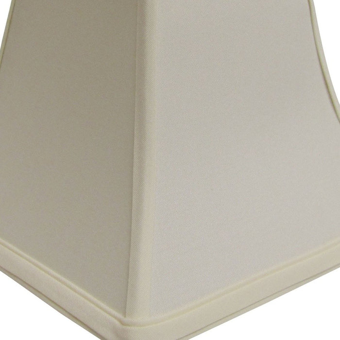 12" Ivory Square Bell No Slub Lampshade