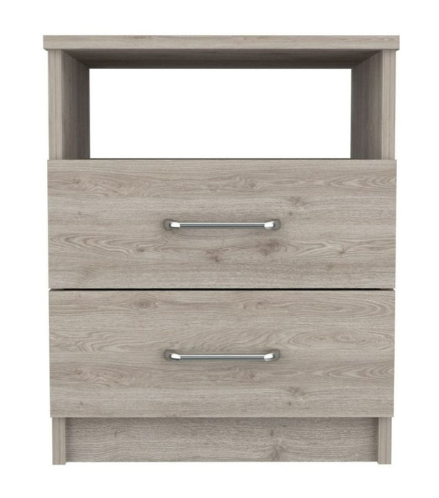 Modern and Stylish Light Grey Particle Bedroom Nightstand