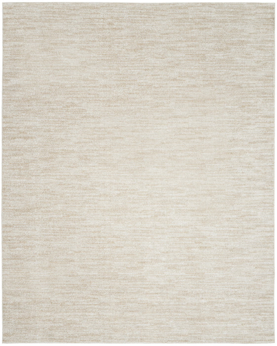 10' X 14' Ivory And Beige Non Skid Indoor Outdoor Area Rug