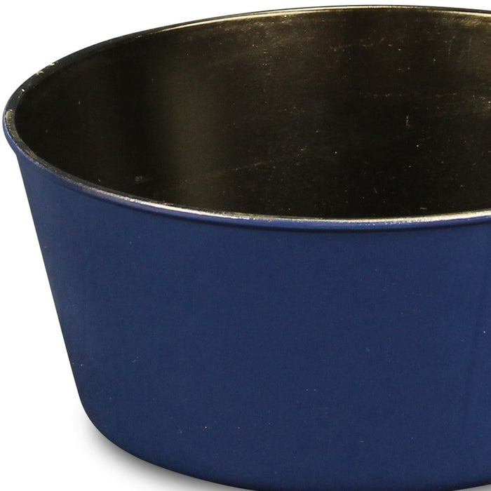 10" Navy Blue Recycled Plastic Indoor Outdoor Round Pot Planter