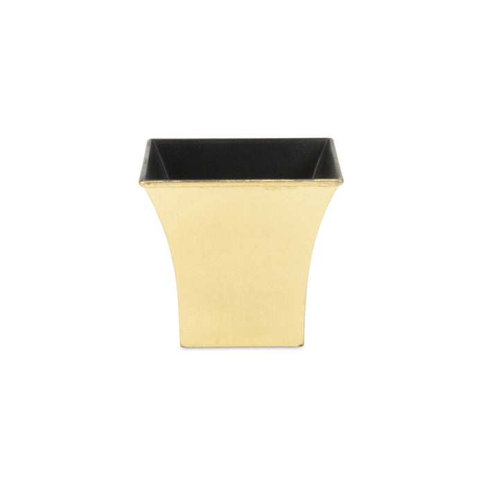 5" Gold Recycled Plastic Indoor Outdoor Square Pot Planter