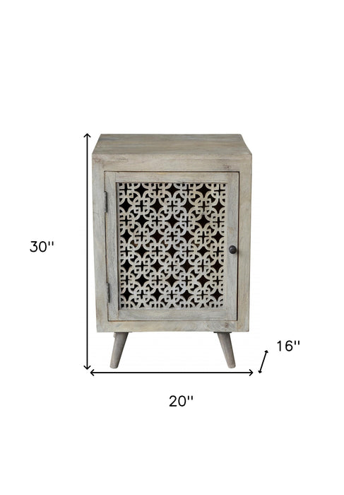 30" Gray Wash Nightstand