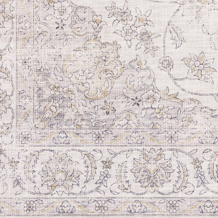 8' X 10' Beige and Ivory Oriental Power Loom Area Rug