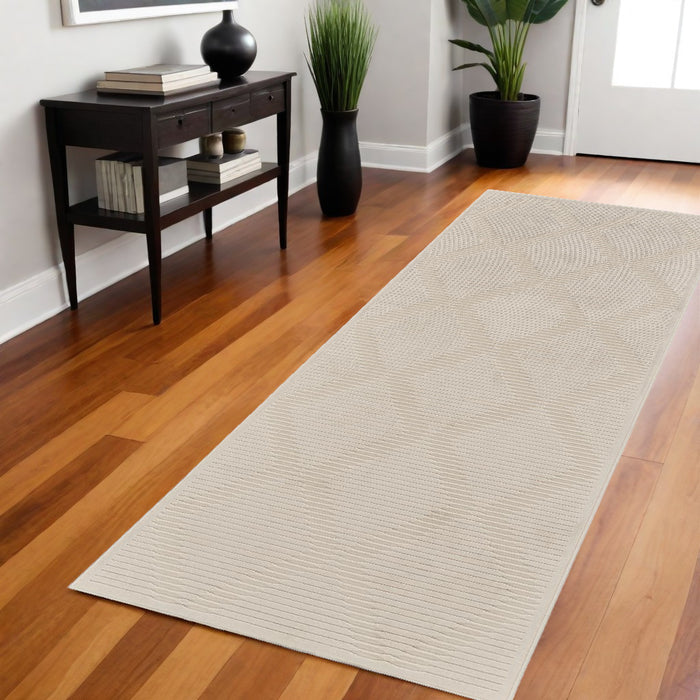 5' X 8' Ivory Geometric Area Rug