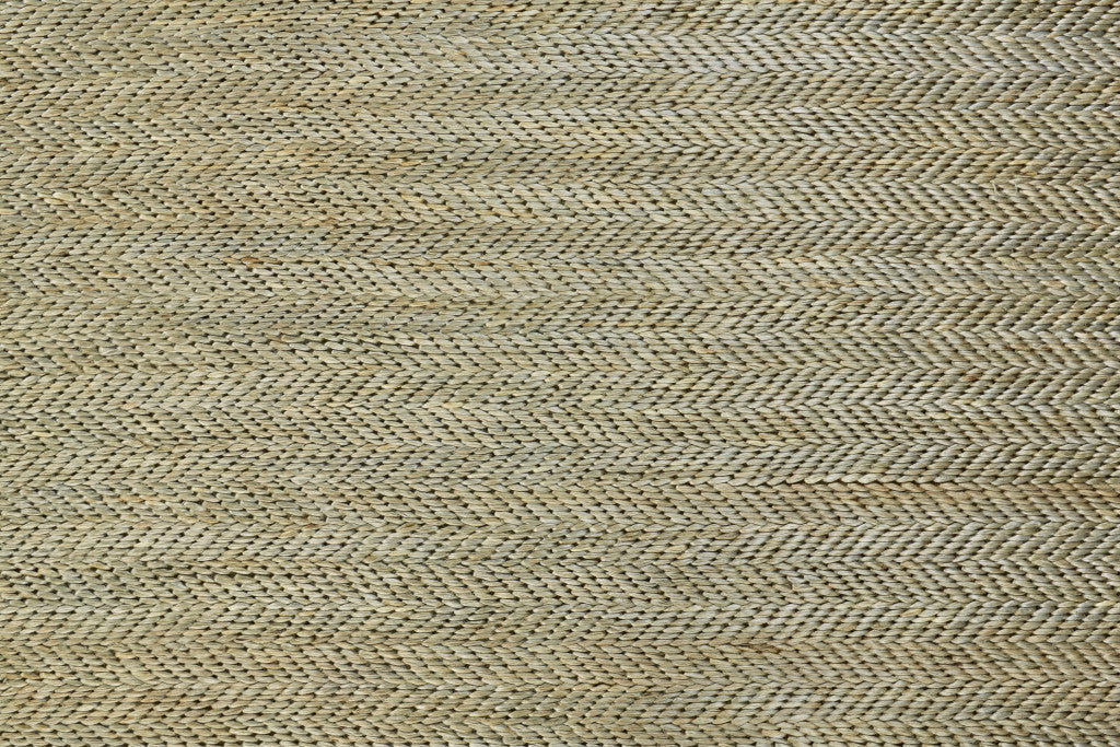 5' X 8' Tan And Gray Hand Woven Area Rug