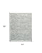 10' X 13' Gray Green And Ivory Striped Distressed Stain Resistant Area Rug - herplace.store