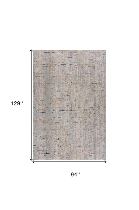 10' X 14' Cream Abstract Area Rug