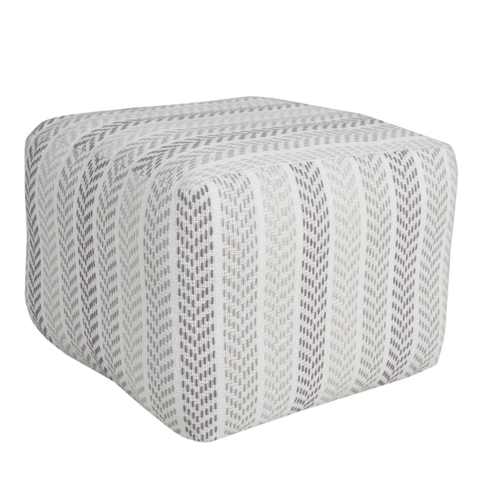 18" Cotton Ottoman