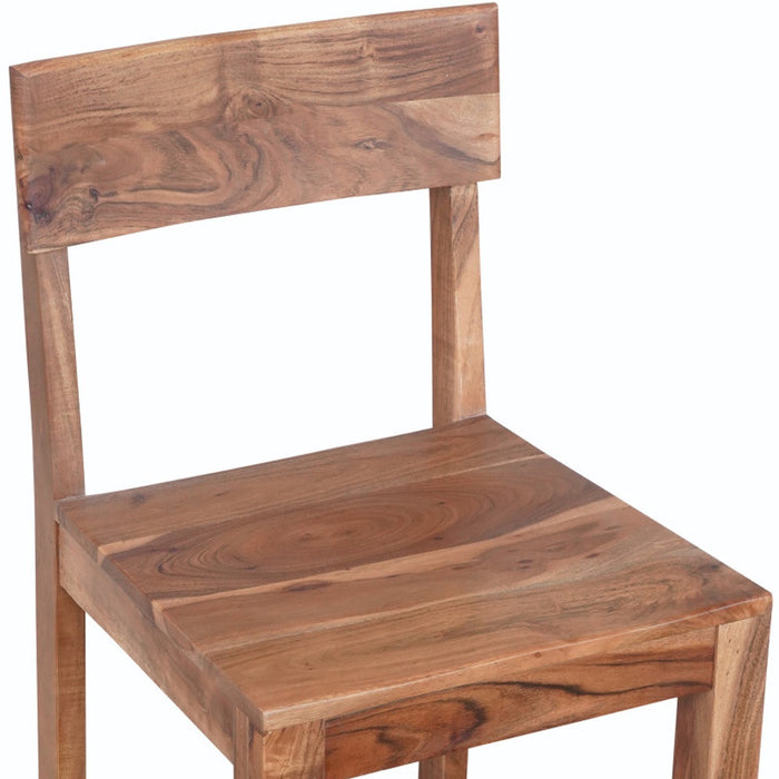 30" Solid Wood Bar Height Bar Chair