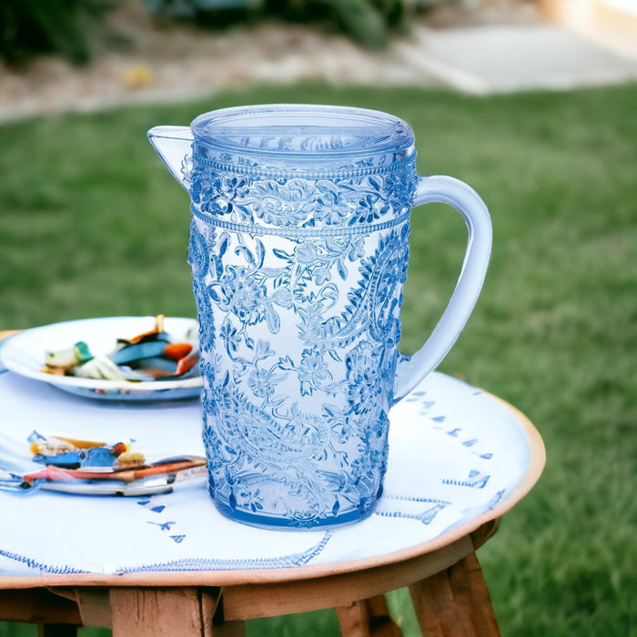 2.5 Quart Clear Paisley Acrylic Pitcher