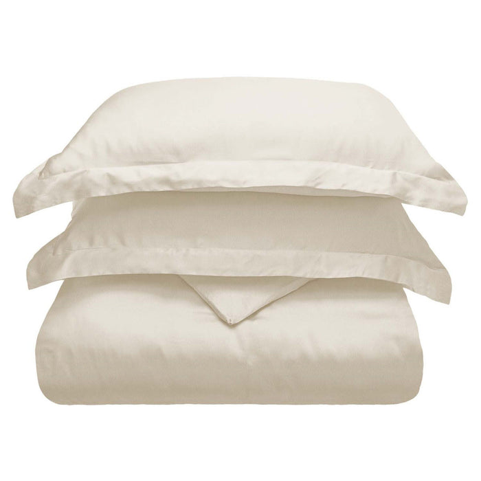 Ivory King Cotton Blend 300 Thread Count Washable Duvet Cover Set