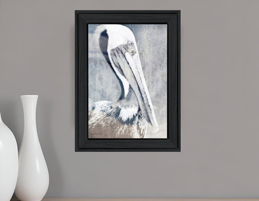 PELICAN Black Framed Print Wall Art