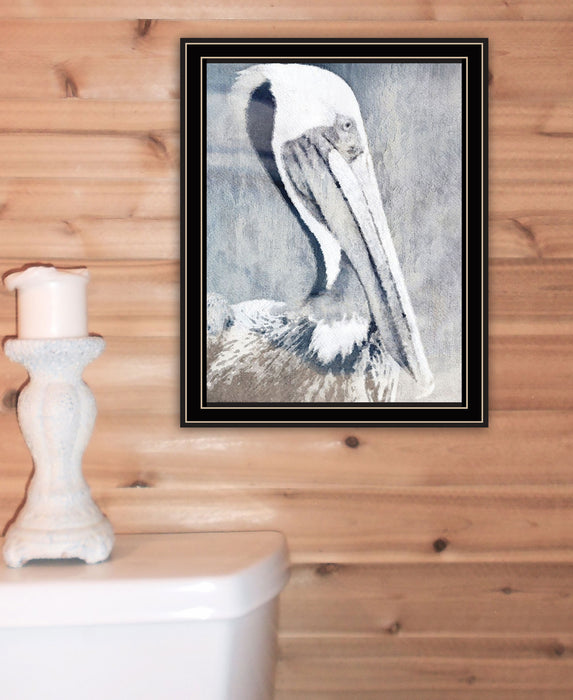 PELICAN Black Framed Print Wall Art